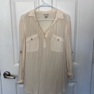 Oversized Cream Blouse